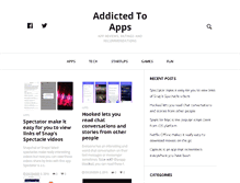 Tablet Screenshot of addictedtoapps.com